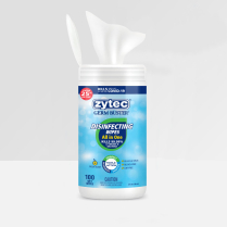 ZYTEC 01861 DISINFECTANT WIPES 100/PK