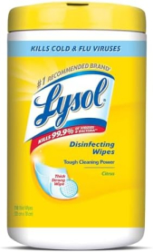 RAC993699 LYSOL WIPE 80CT CITRUS (CS/6)
