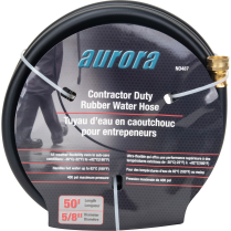 NO487 Contractor Duty Rubber Hose, Rubber, 5/8" dia. x 50'