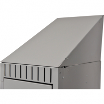 FL375 Slope Top, 1 Bank, 18" D x 12" W x 10" H, Grey, Steel