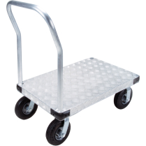 Aluminum Platform Truck 24" W x 48" L 1400 lbs. Cap. Pneumat