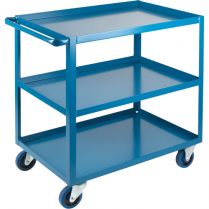 Heavy-Duty Shelf Carts, 3 Tiers, 24" W x 36" H x 36" D, 1200