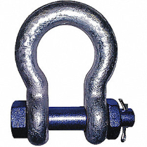 SPASX-B-038 SHACKLES, STEEL, 3/8" (1 TON)