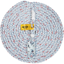 SSR100-100 DPLN ROPE 50' 5/8" B 2000161,THIMBLE ENDS CSA