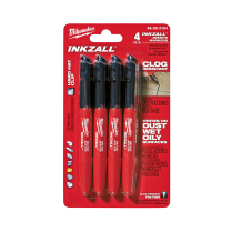 MILWAUKEE 48-22-3104 4PK BLACK FINE POINT MARKER