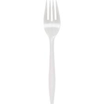FSSCUT1-TZW FORK MEDIUM POLYPROPYLENE WHITE 1000/CS