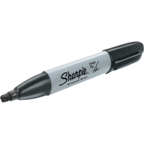 SCN OTJ969 SHARPIE PERMANENT MARKER, BLACK, CHISEL TIP