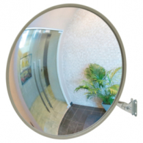Convex Mirror with Telescopic Arm, Indoor/Outdoor, 12" DiA.