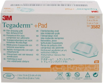 300-3582 3M Tegaderm +Pad Film Dressing 2" x 2 3/4" - Box/50