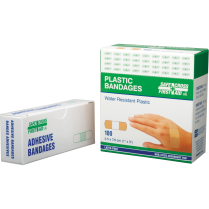 SDS867 Safecross Bandages, Rectangular/Square, 3", Plastic,