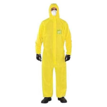 YY23-B-92-111-03 ALPHA TEC YELLOW CHEM SUIT M