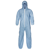 07428B FR DISPOSABLE COVERALL, BLUE, SIZE XXL