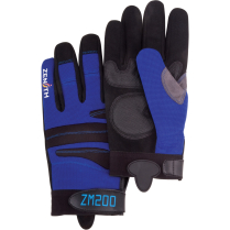 SEC799 ZENITH HI VIS NAT.RUBBER ACRYLIC LINED GLOVES, SZ 9
