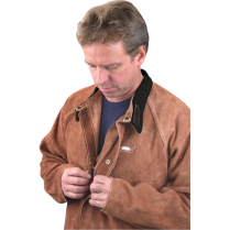 TTU401 WELD-MATE LAVA BROWN LEATHER JACKET
