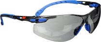 3M S1102SGAF  SAFETY GLASSES BLK/BLU GREY  AF LENS