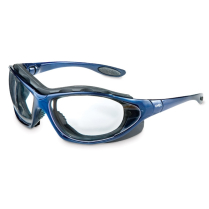 S0620 UVEX GLASSES, BLUE FRAME, CLEAR LENS