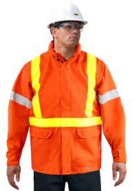 AGO HI-VIZ ARC/FR BREATHABLE WATERPROOF RAIN JACKET
