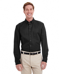 M581 Men's Foundation 100% Cotton Long-Sleeve Twill Shirt with Teflon™