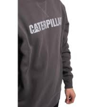 1050026 CAT MIDWEIGHT CREWNECK SWEATSHIRT GREY LARGE