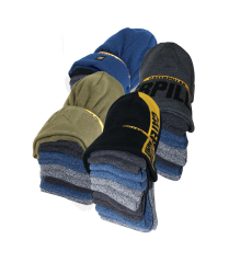 149006 CAT KNIT CAP AND SOCK BUNDLE ASSORTED COLORS