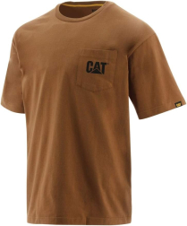 1510552 CAT LOGO POCKET TEE BRONZE XL
