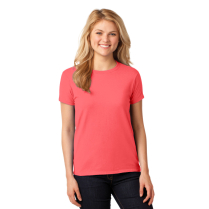5000L WOMENS GILDAN TEE CORAL MED