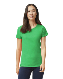 5000L WOMENS GILDAN COTTON TEE GREEN SMALL