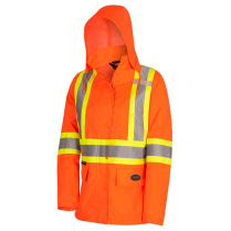 5626W WOMENS HI VIS OXFORD POLY JACKET ORANGE LARGE
