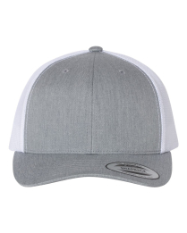 6606, Retro Trucker Cap, SnapBack, Grey/Wht