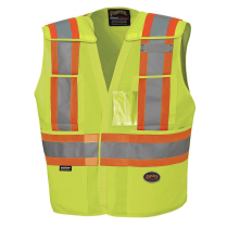 6931 HI-VIZ  YELLOW SAFETY TEAR-AWAY VESTS V1021061/L/XL