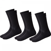 79646 MANCHESTER SOCK 3PACK BLACK 39-42
