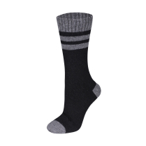 84-318 GANKA WOOL KNIT SOCKS BLACK LARGE