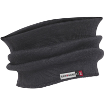 BLACK DOUBLE LAYER NECK WARMER - O/S