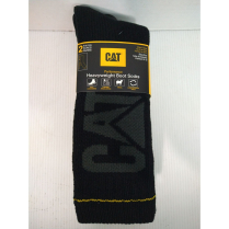 CT510131 2 PK CAT HEAVY WEIGHT SOCK BLACK LARGE