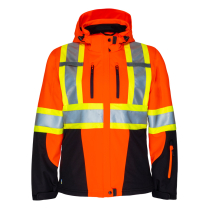 P6423 W'S HI-VIS SOFTSHELL JACKET ORANGE XL