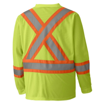 S05970 LONG SLEEVE HI VIS SHIRT YELLOW 3X