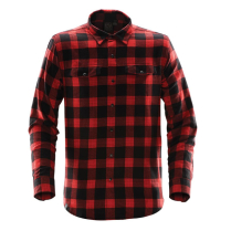 SFX-1 MEN'S LOGAN SNAP FRONT SHIRT - BLK/RED/SMALL