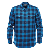 SFX1 STORMTECH LOGAN SNAP FRONT SHIRT ROYAL PLAID XL
