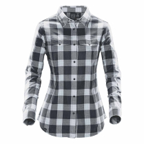 SFX-1W WOMENS SNAP FRONT SHIRT TITANIUM SMALL