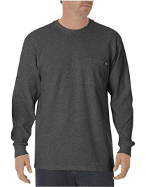 WL450CH  DICKIES LS HEAVYWEIGHT CREW NECK CHARCOAL 3X