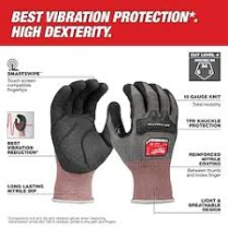 48-73-8762 ANTI-VIBRATION CUT 4 HD NITRILE DIPPED LRG