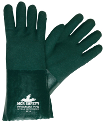MCR GREEN GAUNTLET GLOVES,14" (6414)