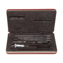 STARRETT Inside Micrometer Set; 2-8" Range-6 Rods