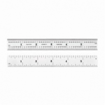 604R-6 STEEL RULE- SPRING-TEMPERED- 6"- 4R GRADS