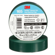 3M 165BL4A TEMFLEX VINYL ELECTRICAL TAPE  3/4" X 60' GREEN