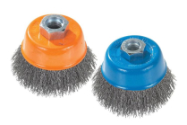 WIRE CUP BRUSHES - CRIMPED WIRES