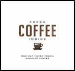 "Fresh Coffee Inside" 4-Cup Coffee