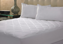 Decadence Mattress Topper w/ Fitted Skirt, White