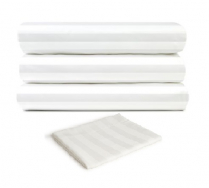 Golden Suite T-250 Sheets White/White Stripe