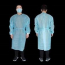 Non-woven Disposable IsolationGown Cuff&Ties,BLUE,L/XL (100)